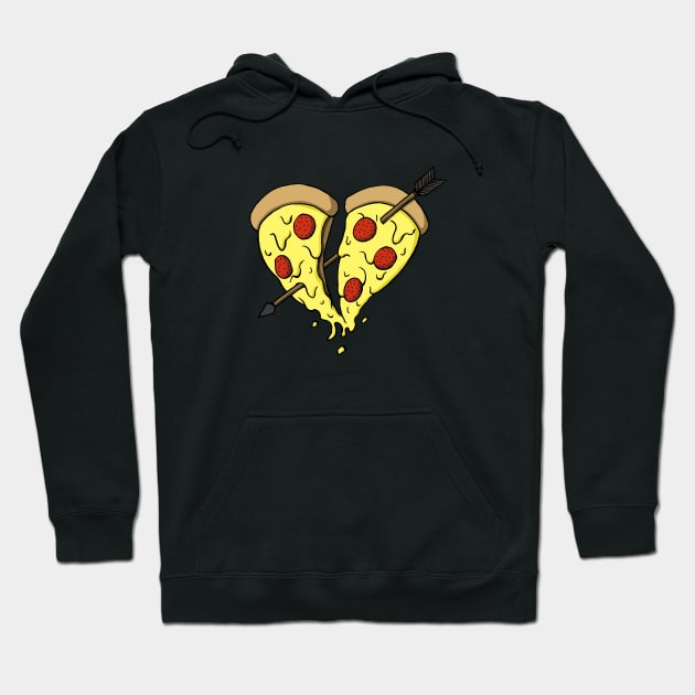 Pizza my heart Hoodie by popcornpunk